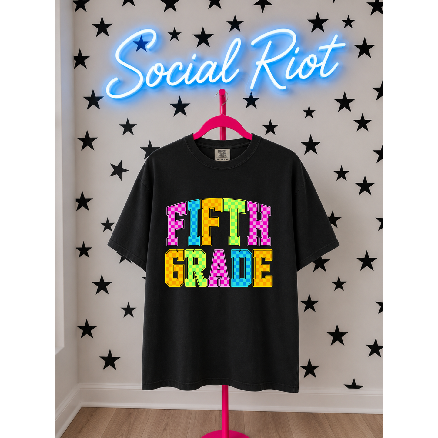 Neon Checkered Grades