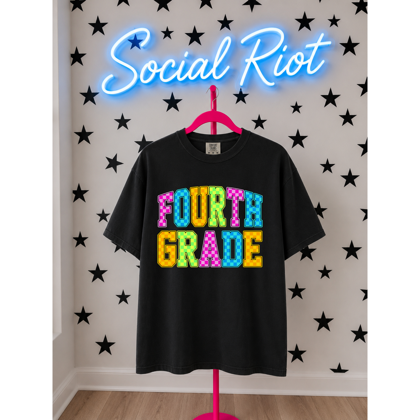 Neon Checkered Grades