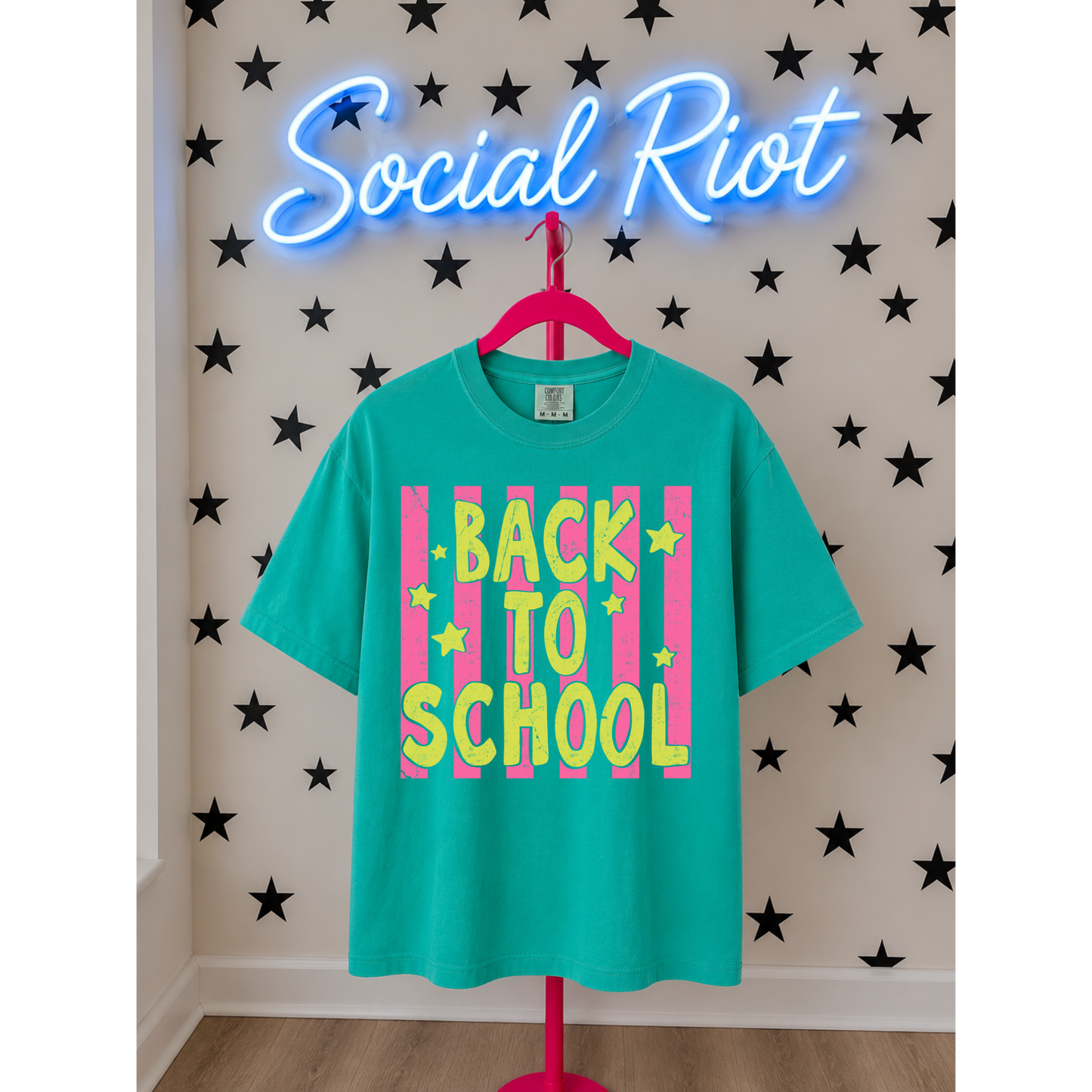 Back to School - Pink Stripes
