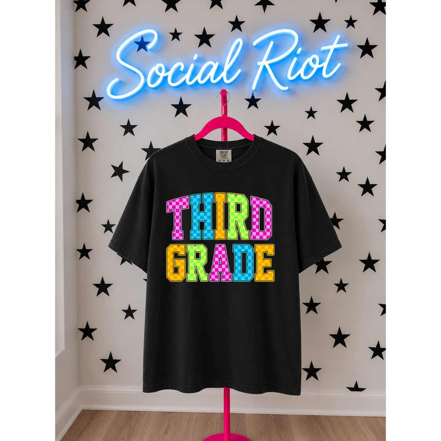 Neon Checkered Grades