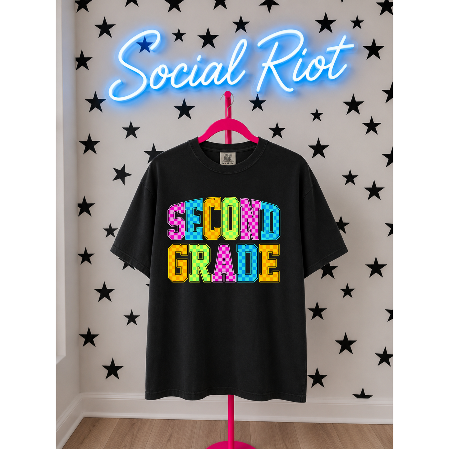 Neon Checkered Grades