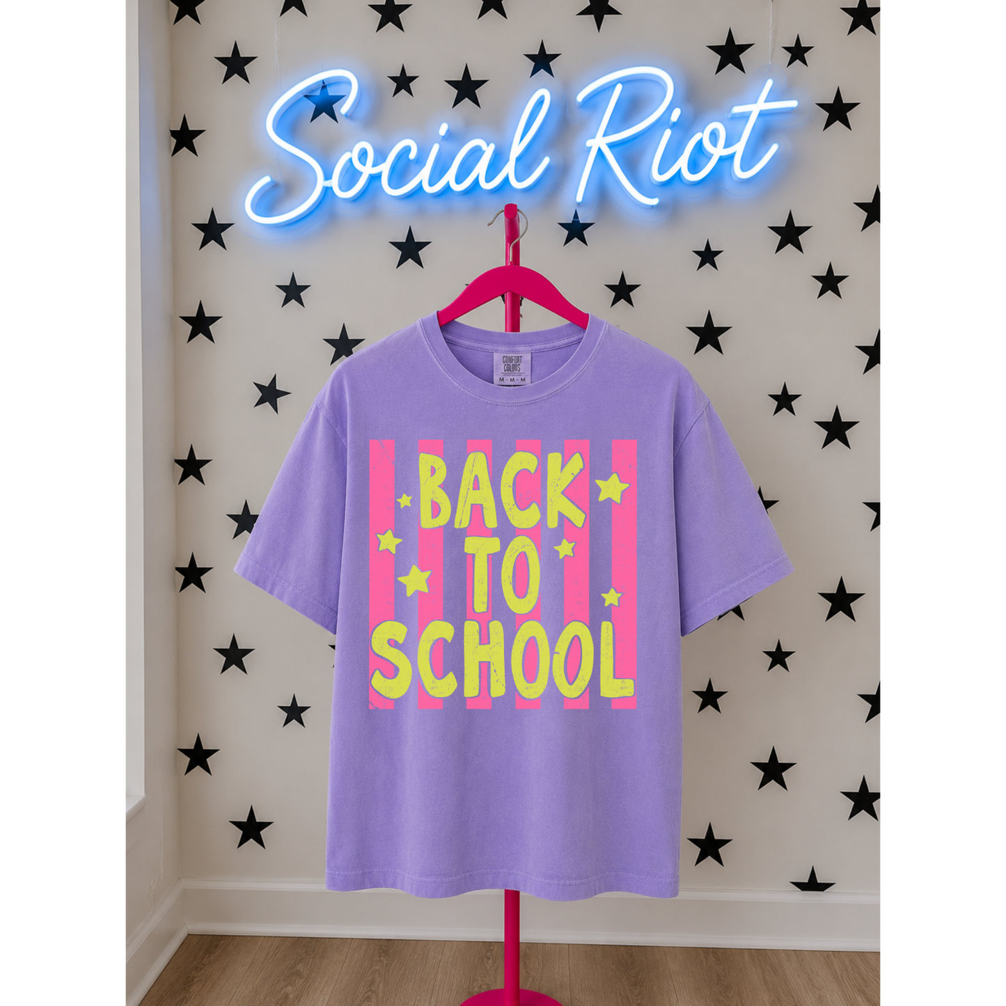 Back to School - Pink Stripes